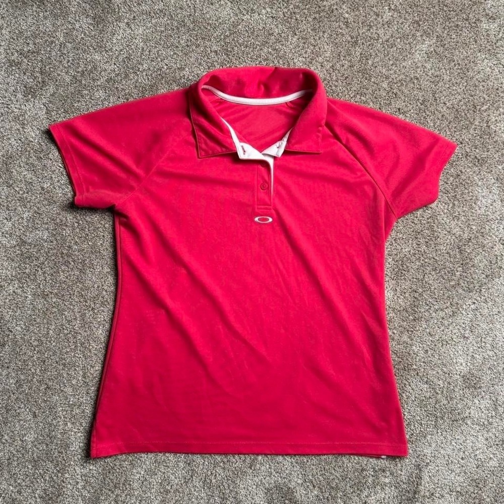 PINK OAKLEY CLASSIC LOGO POLO